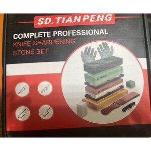 Whetstone Knife Sharpening Stone Kit - Professional Knife Sharpener Stone Set...